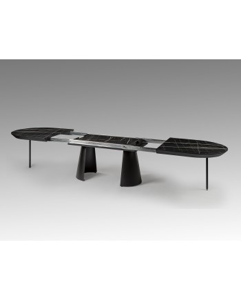 CAPRI -MESA COMEDOR- T MARMOL NEGRO